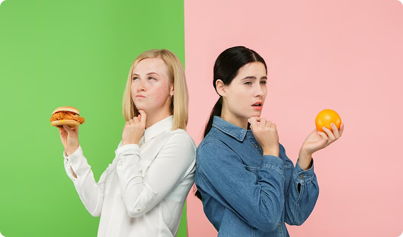 2 women